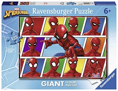 Ravensburger- Spider-Man Scooby Doo, Spiderman, 125 Pezzi Giant, Puzzle per Bambini, età Consigliata 6+, Multicolore, 09790