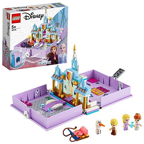 LEGO Disney Princess Frozen 2 Il Libro delle Fiabe di Anna ed Elsa, con Micro Bambolina di Kristoff, Giochi da Viaggio per Bambini di 5+ Anni, 43175