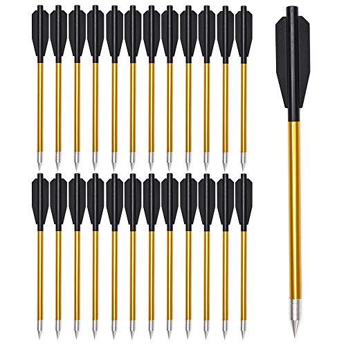 ELONG OUTDOOR Bulloni per Balestra in Alluminio Frecce Punte da Caccia in Acciaio da 6,3 Pollici Frecce da Caccia Bulloni per Balestra Mini Caccia al Bersaglio