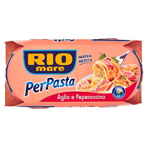 Rio Mare - Tonno per Pasta: Condimento Pronto con Tonno, Aglio e Peperoncino, 2 Lattine da 160g