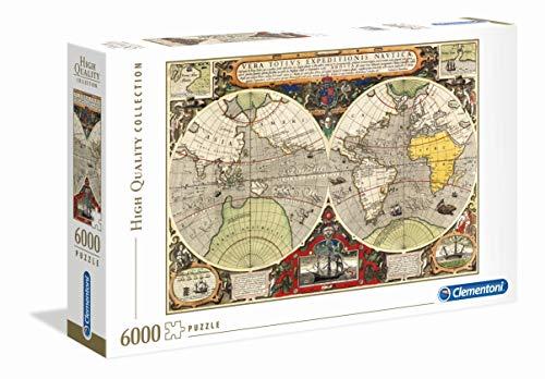 Clementoni - 36526 - High Quality Collection Puzzle - Antique Nautical Map - 6000 Pezzi - Made In Italy - Puzzle Adulto