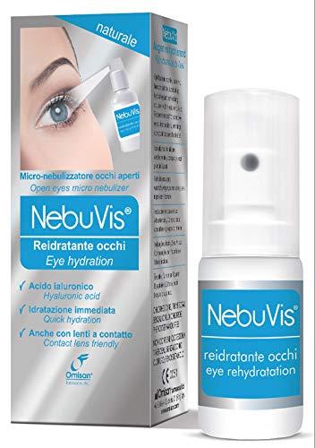 NEBUVIS Reidratante Occhi Gocce Oculari in Spray, Blu, 10 Millilitri