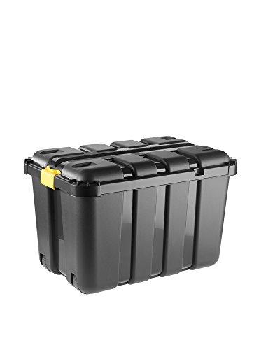 Tontarelli BoxOne Porta-Attrezzi, 140 L, 79 x 52 x h 52 cm, Nero/Ambra