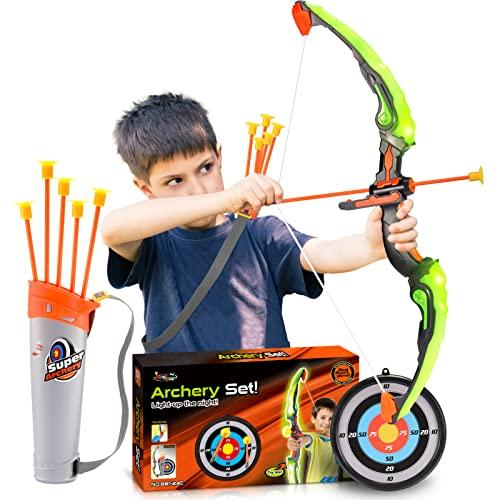 Jinxful Giochi Bambini 3 4 5 6 7 8 Anni, Arco e Frecce per Bambini  Giocattoli Bambini 3-8 Anni Regalo Bambino 3-8 Anni Giochi da Esterno per Bambini  Giochi Bambino 3-8 Anni