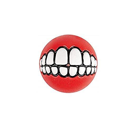 Rogz Grinz Ball, Grande, 7.8 cm, Rosso