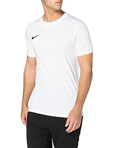 Nike M Nk Dry Park VII JSY SS, Maglietta a Maniche Corte Uomo, Bianco (White/Black), L
