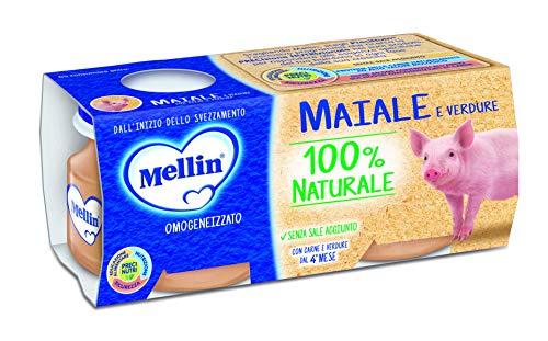 Mellin Omogeneizzato Maiale Con Verdure 2 Pezzi X 80 G