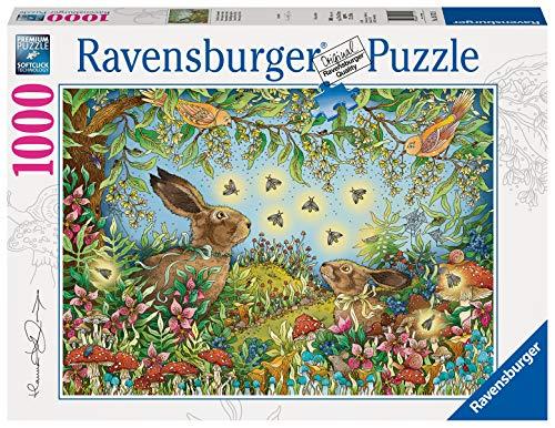 Ravensburger Puzzle 1000 Pezzi, Bosco Magico di Notte, Puzzle Animali, Jigsaw Puzzle per Adulti, Puzzle Ravensburger - Stampa di Alta Qualità