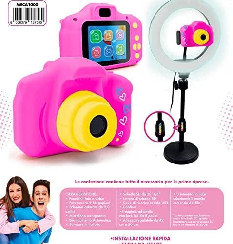 Me Contro Te - Studio Maker Con Treppiedi e Camera Digitale Portatile,  include tutto il necessario per le prima riprese, Per Bambini A Partire Dai  3 Anni, MECA1000, Giochi Preziosi