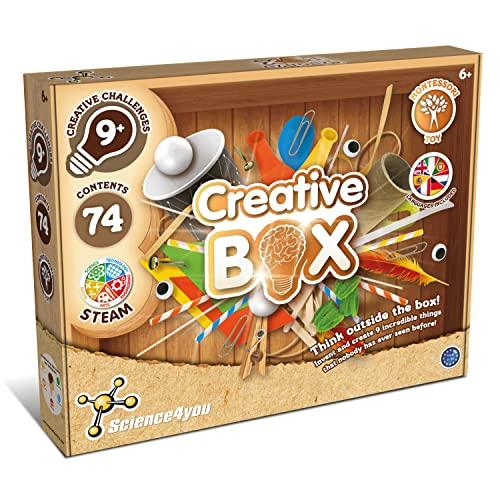 Science4you Kit Creativo - Kit Lavoretti Creativi per Bambini 6 7 8 9 10+  anni / Crea i tuoi Giocattoli e Invenzioni / Giochi Creativi, Montessori e  Educativi per Bambini / Progetti Creativi Fai da te