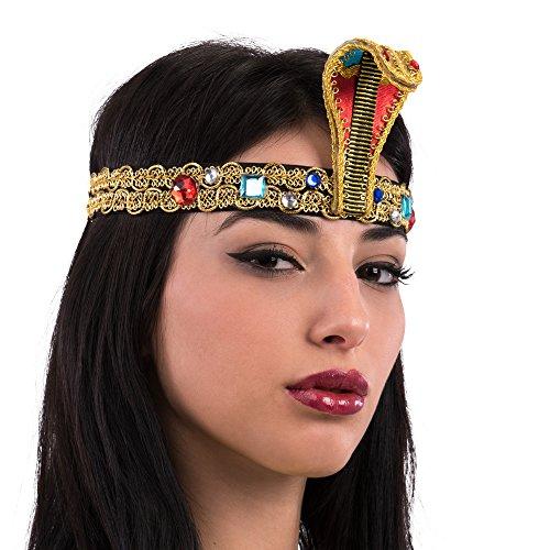 Carnival Toys- Diadema Egizio, Oro, Taglia Unica, 1951