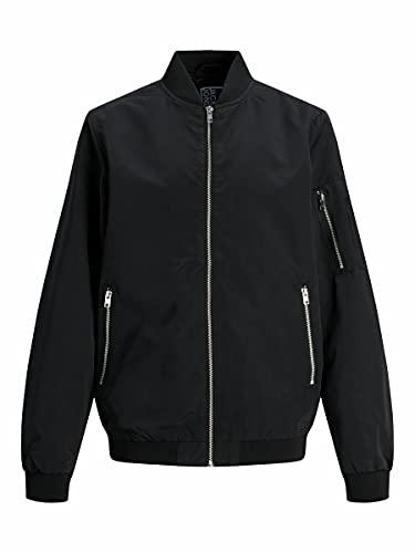 Jack & Jones Junior JJERUSH Bomber JR Giacca, Nero, 176 cm Bambini e Ragazzi