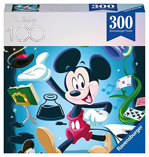 Ravensburger - Puzzle Disney Mickey Mouse, 300 Pezzi, 8+, Limited edition Disney 100