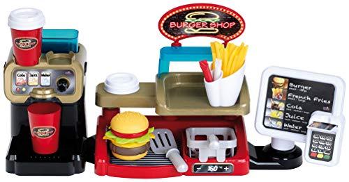 Theo Klein 7307 Hamburgheria Theo Klein, Burger con sistema plug-in, Accessori, Carta di credito EC e lettore con suono, Dimensioni: 52 cm x 14 cm x 23 cm, Giocattoli per bambini dai 3 anni in su