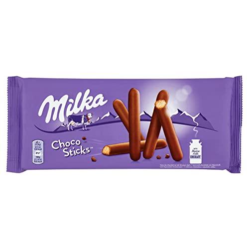 Milka Choco Sticks Biscotti Sticks Ricoperti di Cioccolato al Latte Milka - 112g