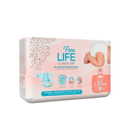 Bebe Cash Pannolini Free Life Born, 2-4 Kg