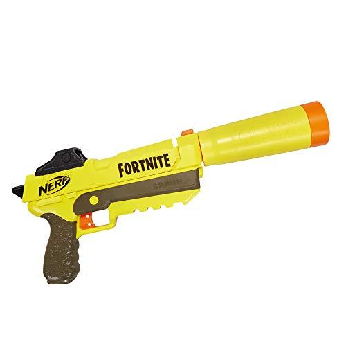 Hasbro Nerf Fortnite SP-L, Blaster Ufficiale con 6 Dardi, Colore Giallo, Replica del blaster del videogioco Fortnite per bambini da 8 anni in su