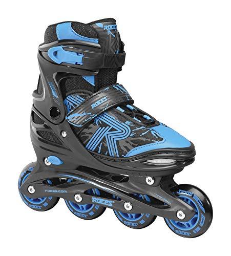 Roces Jokey 3.0 Boy, Pattino Inline jr Bambino, Nero/Blu Astro, 26/29