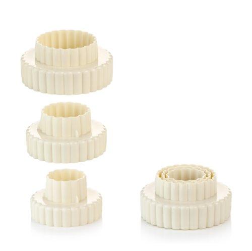 Tescoma 630861 Delicia Tagliabiscotti Doppio Taglio Tondi Festonati, 6 Misure
