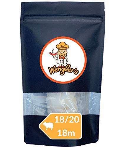 Wengler's - budello per salsiccia naturale 18/20 - 18 metri, budello di pecora, antiscottatura, affumicabile, adatto alla produzione di salsicce