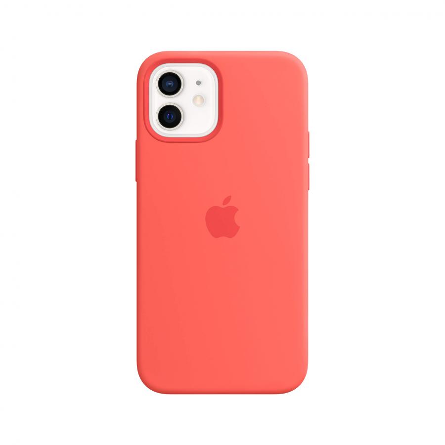 Apple Custodia MagSafe in Silicone (per iPhone 12 | iPhone 12 Pro), Rosarancio