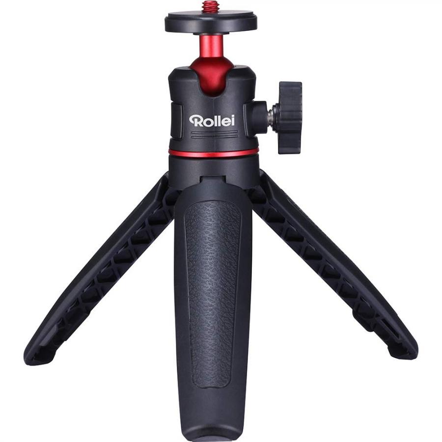 Rollei Ministativ 22774 Supporto da Tavolo Comfort Desktop, con Testa a Sfera a 360°, per DSLR, DSLM e Fotocamere Compatte, 22774