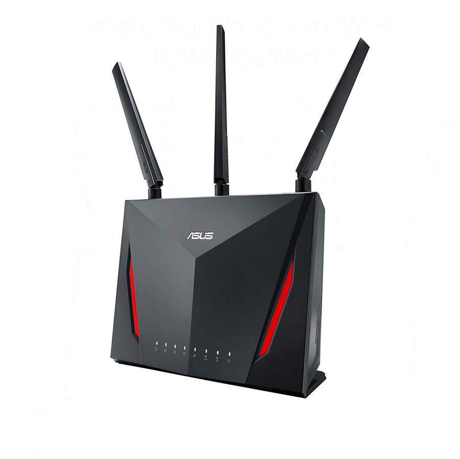 Asus RT-AC86U Router Wireless AC2900 Dual-band Gigabit 802.11ac, MU-MIMO, AiProtection, 3G/4G support, AiCloud