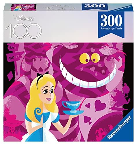 Ravensburger - Puzzle Disney Alice, 300 Pezzi, 8+, Limited edition Disney 100