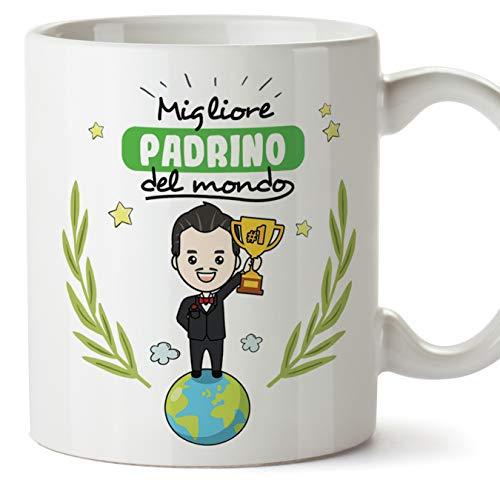 Mugffins Padrino Tazza/Mug Idea Regalo Giorno di Pasqua/Battesimo Tazza Miglior Padrino Questa Tazza Appartiene al Miglior Padrino dell'Universo 
