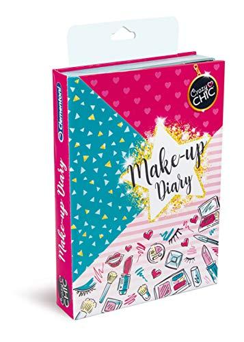Clementoni - 18588 - Crazy Chic - Trousse Make-Up Diary - Trucchi Bambina 6 Anni - Cosmetici Per Bambini Testati E Removibili Con Acqua - Gioco Creativo