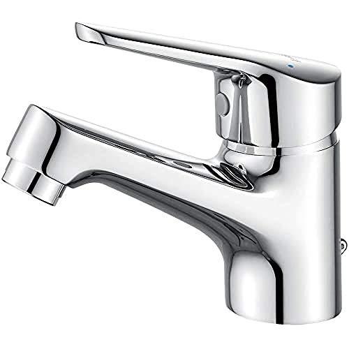 Ibergrif Miscelatore Monocomando Bagno con Flessibili Acqua Calda Fredda 3/8 Pollici da 40 cm, Miscelatore Lavabo Installazione Facile, Installazioni Bagno per Lavelli Bagno, Ottone Cromato