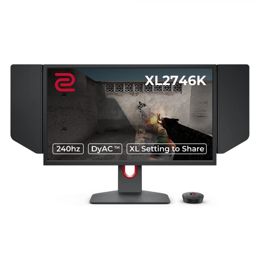 BenQ ZOWIE XL2746K Monitor da gaming 27 pollici 240 Hz | DyAc+ | Altezza, angolazione e base migliorate per maggiore flessibilità | S-Switch | Paraluce