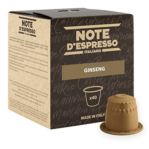 Note D'Espresso, Ginseng, Capsule Compatibili Soltanto con sistema NESPRESSO*, 40 caps