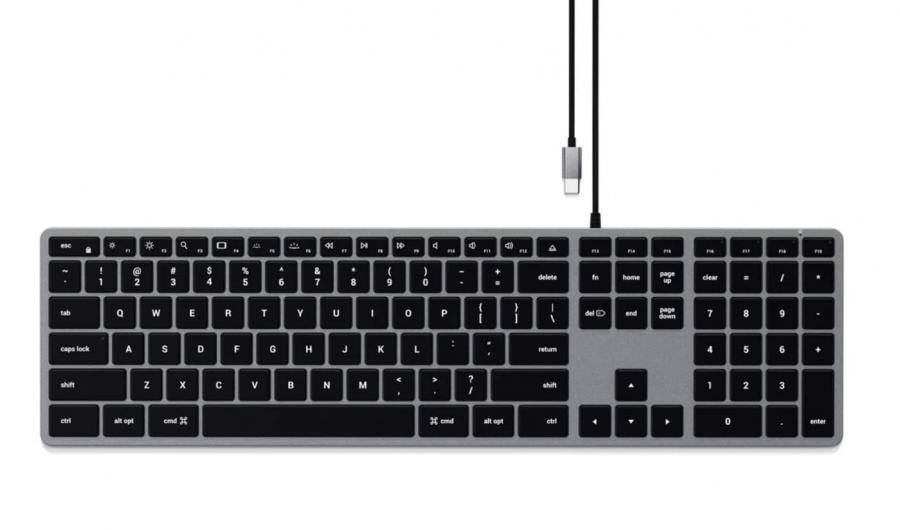 SATECHI - TASTIERA WIRED SLIM W3 USB-C - ITA - space grey