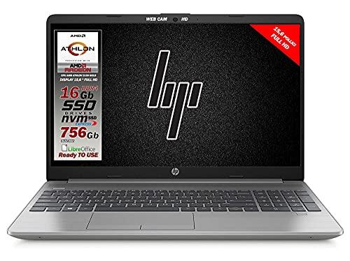 HP 255 G8 Silver Notebook Portatile, SSD M2 756Gb, Display FullHD 15.6