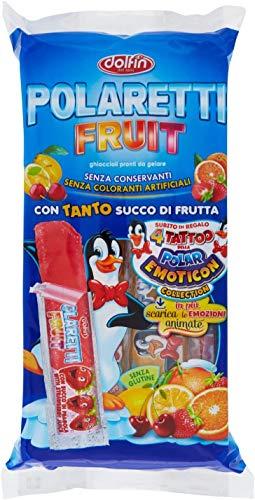 Polaretti Fruit Ice - 6 gelati con succo di frutta da congelare, 10 x 40 ml