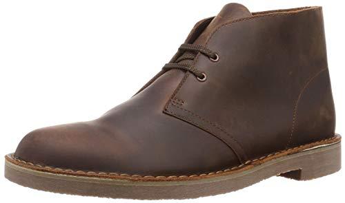 Clarks Desert Boot Bushacre 3, Scarpe Chukka Uomo, Marrone (Lea Marrone Scuro), 43 EU