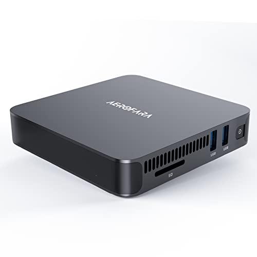 Mini PC Windows 11 - Processore Celeron N5105 (fino a 2,90 GHz), 8GB DDR4 RAM, 256GB SSD disponibile, 3x USB 3.0, Supporto 4K@60 Hz con 1x Porta HDMI, Porta VGA, Supporto 4MB Cache, Gigabit Ethernet