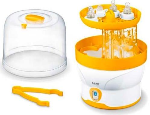 Sterilizzatore Biberon a Vapore con Cestello estrabilie colore Giallo - BY 76