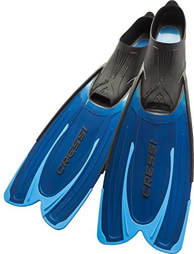 Cressi Agua, Pinne Self Adjusting per Immersioni, Snorkeling e Nuoto Unisex Adulto, Blu, 43/44