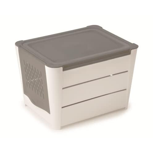 Snips Bianco Grigio PORTAPATATE 3 kg Contenitore Porta Patate | Made in Italy | 100% BPA Free