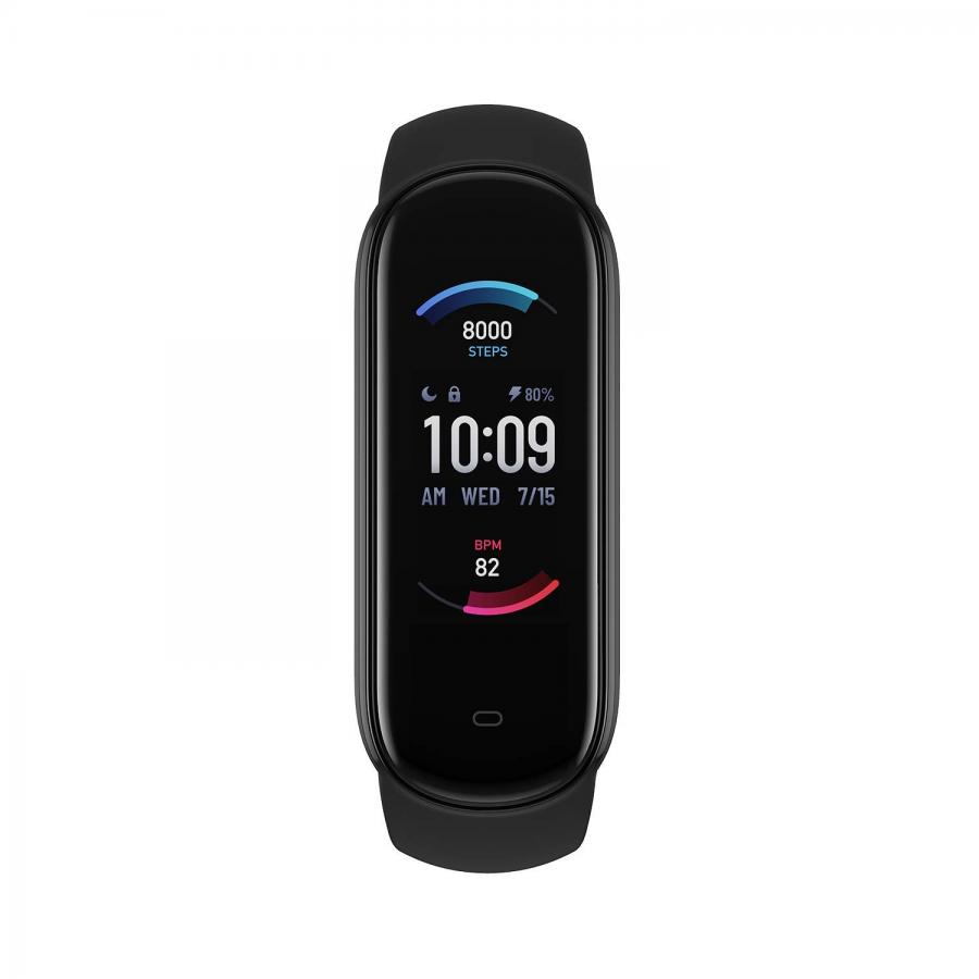 Amazfit Band 5 Smartwatch Tracker Fitness Orologio con Alexa Integrato  Impermeabile 5 ATM di 15 Giorni Contapassi, Monitoraggio Frequenza Cardiaca  del Sonno e della Salute per Sport Uomo Donna - Nero