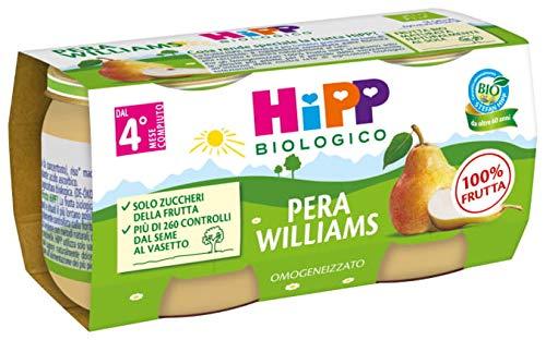 Hipp - Omogeneizzato Di Frutta, Gusto Pera Williams, 24 Vasetti da 80 G - 1920 g