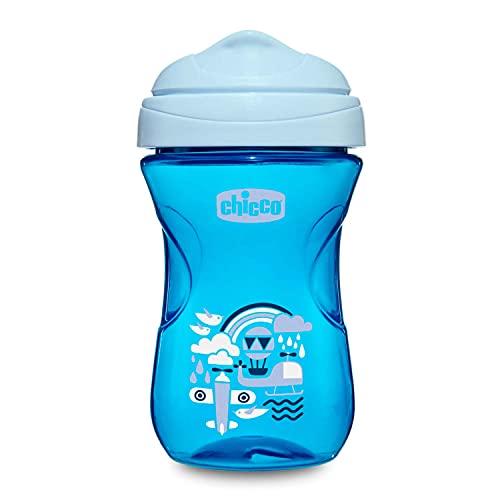 Chicco Easy Cup Bicchiere Antigoccia per Bambini 266 ml, 1 Tazza Biberon  12+ Mesi per Imparare a Bere, con Beccuccio Ergonomico Resistente ai Morsi  e Valvola Facili Sorsi, senza BPA - Verde o Blu