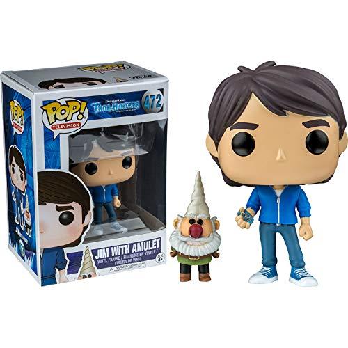 Funko Pop 14397 Trollhunters - Figurina Jim With Amulet Exclusive, 9 cm