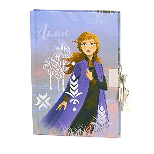 Diario Disney Frozen 2 Anna, con chiusura a chiave, copertina rigida, formato A6, 200 pagine