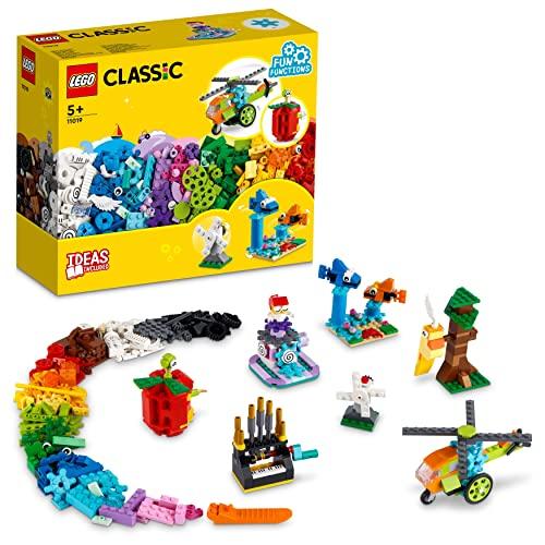 LEGO Classic Mattoncini e Funzioni, Giocattoli Creativi, 7 Mini Costruzioni con Meccanismo e Ingranaggi, Idee Regalo per Ragazza e Ragazzo, 11019