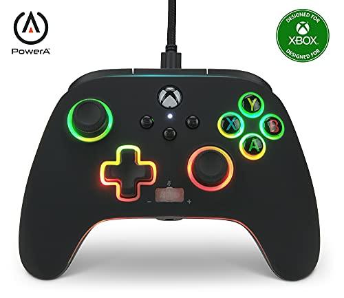 PowerA Spectra Infinity, controller cablato potenziato per Xbox Series X|S, gamepad, controller per videogiochi cablato, controller di gioco, Xbox One, licenza ufficiale (Xbox Series X)