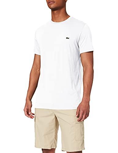 Lacoste TH6709 T-Shirt, Blanc, S Uomo