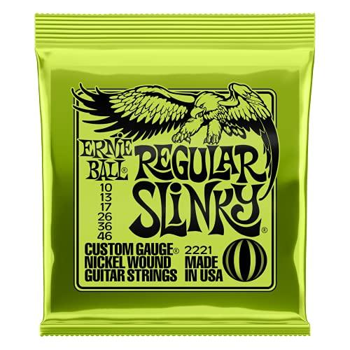 Ernie Ball Muta di Corde per Chitarra Elettrica, Rivestite in Nickel, Regular (10-46), Confezione da 1